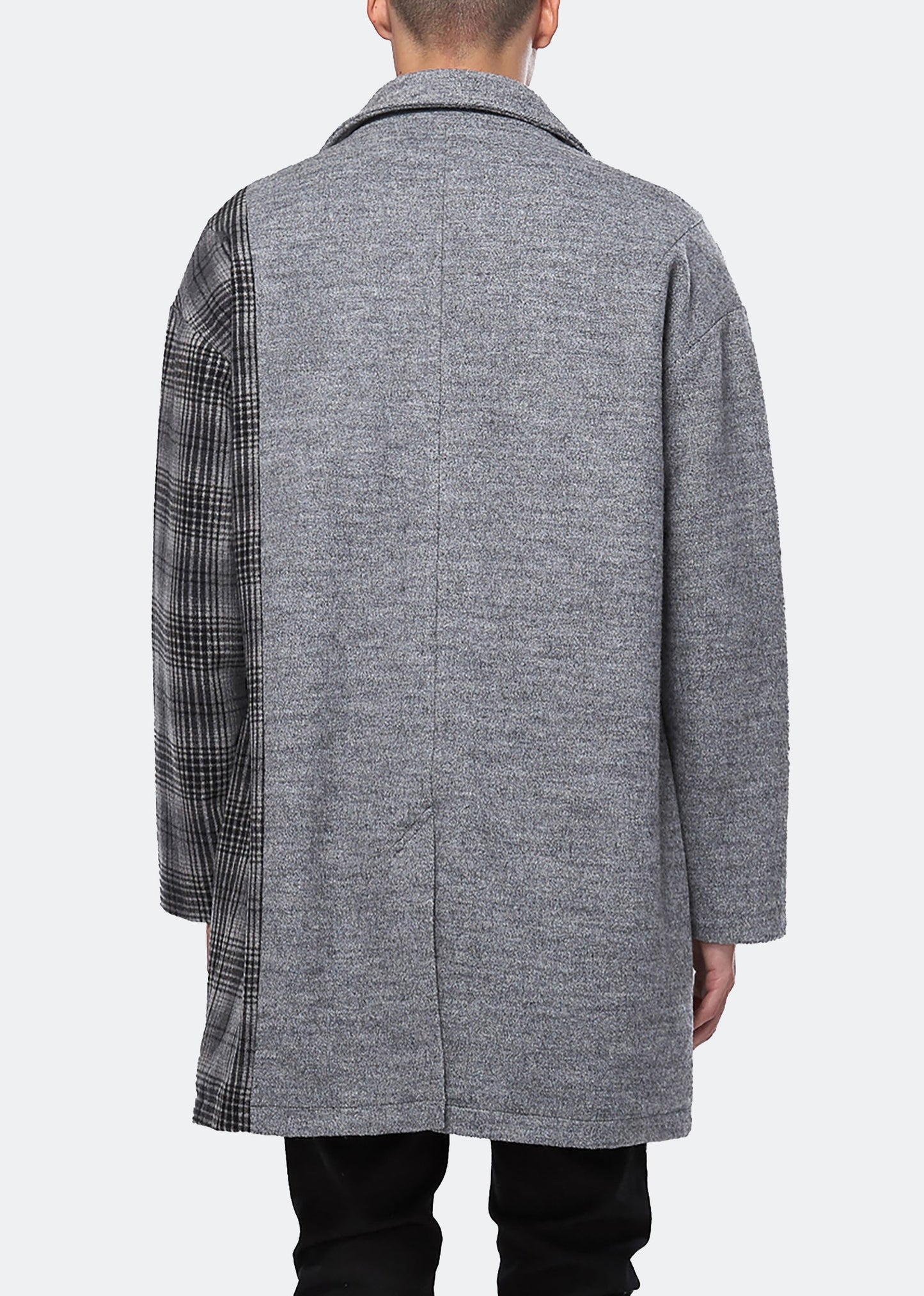 Konus Men's Oversize Wool Blend Coat in Gray-3